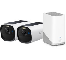 Venkovní kamera se solárním nabíjením Anker eufy E40 (sada 2ks+jednotka HomeBase 3), 2K bílá