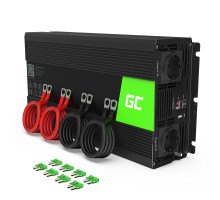Green Cell INV11 Měnič napětí z 12V na 230V, 2000W/4000W čistý sinus