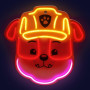 Dekorativní LED neon Tlapková patrola - Rubble Dekorativní LED neon Tlapková patrola - Rubble