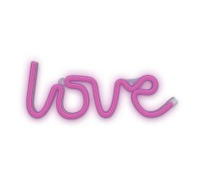 Dekorativní LED neon Love růžový