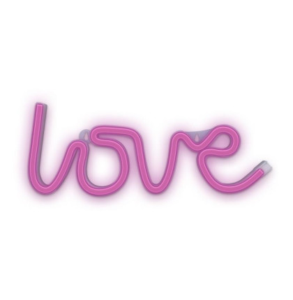 Dekorativní LED neon Love růžový