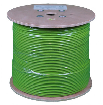 LEXI-Net kabel Cat 6 FTP LSOH licna (Dca) 26 AWG 500m cívka, zelený plášť