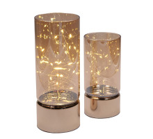 Solight sada dvou vánočních LED světélek, 15/20cm, 30x LED, AA baterie