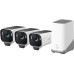Venkovní kamera se solárním nabíjením Anker eufy S3 Pro (sada 3ks+jednotka HomeBase 3), 4K bílá