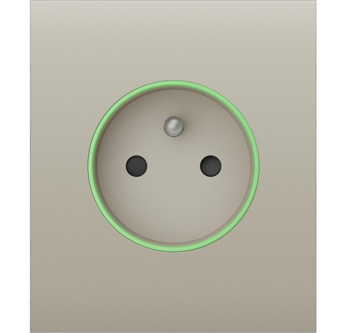 CenterCover (type E), přední panel pro Outlet, ivory