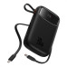 Powerbanka Baseus Qpow2 10000mAh, 30W, s kabelem USB-C černá