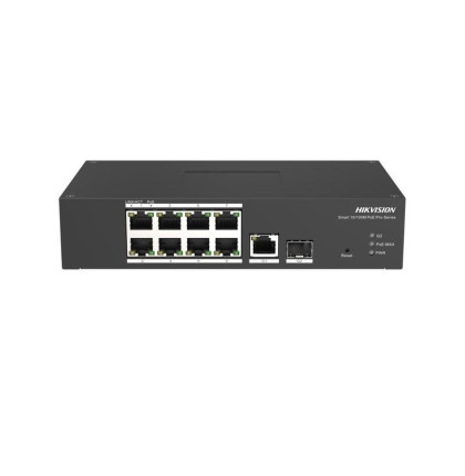DS-3T1310P-SI/HS 8 × 10/100 Mbps PoE| 1 × Gigabit RJ45 |1 × Gigabit SFP | výkon370W | smart…