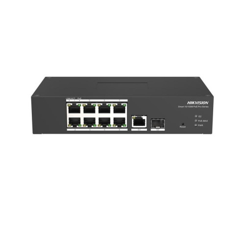 DS-3T1310P-SI/HS 10 portový průmyslový switch - 8x PoE 30W 100Mbps + 1x uplink RJ-45 1Gbps…