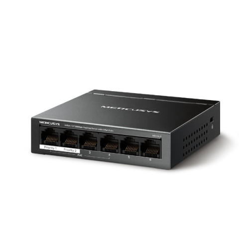 Switch TP-Link Mercusys MS106LP 2x LAN, 4x LAN s PoE, 40W