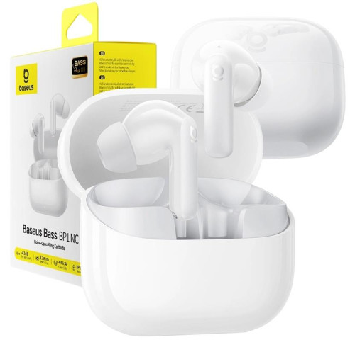 Bluetooth sluchátka Baseus Bass BP1 NC bílá Bluetooth sluchátka Baseus Bass BP1 NC bílá