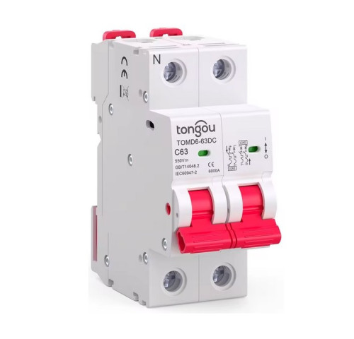 Jistič DC 32A/C 2P Tongou TOMD6-63DC na DIN lištu