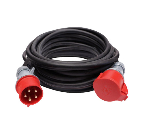 Solight prodlužovací přívod - spojka, 1 zásuvka, černá, 15m