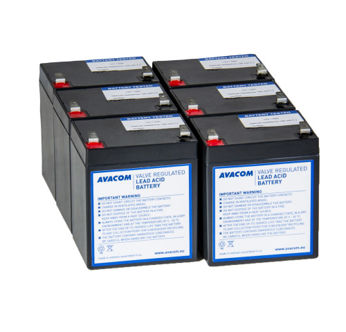 Avacom RBC141 bateriový kit pro renovaci (6ks baterií) - náhrada za APC Avacom RBC141 bateriový kit pro renovaci (6ks baterií) - náhrada za APC