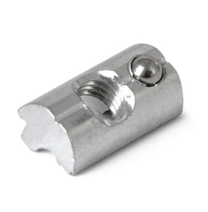 Matice s pružnou kuličkou M8, do profilu - speciální kámen, nerez Matice s pružnou kuličkou M8, do profilu - speciální kámen, nerez