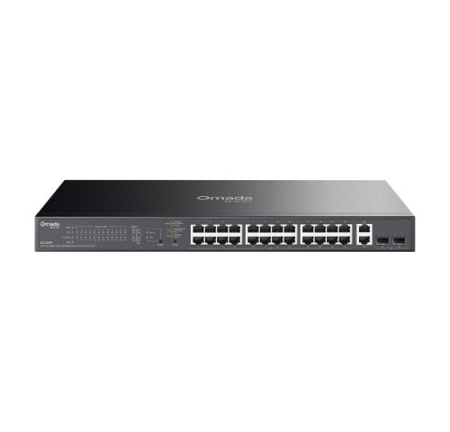 Switch TP-Link ES228GP 24x GLan s PoE+, 2x GLan, 2x SFP, 250W, Omáda SDN