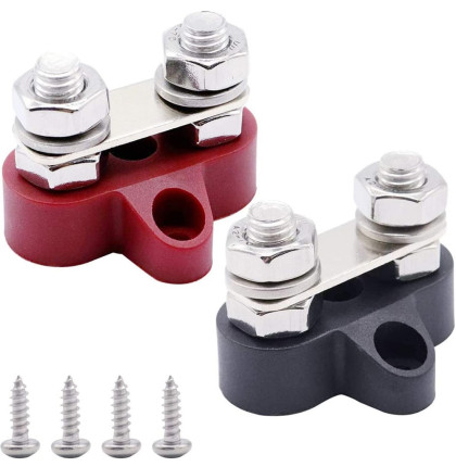 Set 2 ks svorek M8 Victron Energy (1 červená/1 černá) Set 2 ks svorek M8 Victron Energy (1 červená/1 černá)