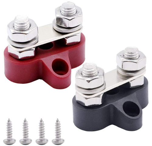 Set 2 ks svorek M8 Victron Energy (1 červená/1 černá)