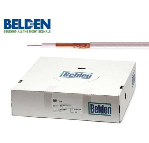 Kabel koax BELDEN H121 CU PVC 100M bílý Kabel koax BELDEN H121 CU PVC 100M bílý