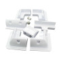 Držáky plastové pro uchycení solárních panelů + průchodka - bílé (7ks sada) Držáky plastové pro uchycení solárních panelů + průchodka - bílé (7ks sada)