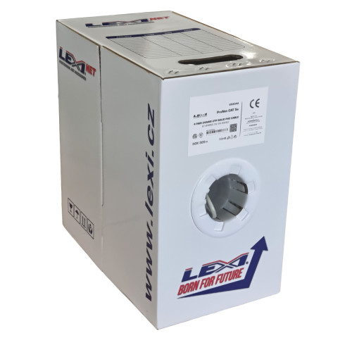 LEXI-Net instalační kabel Cat 5e UTP PVC (Eca) 305m box šedý LEXI-Net instalační kabel Cat 5e UTP PVC (Eca) 305m box šedý