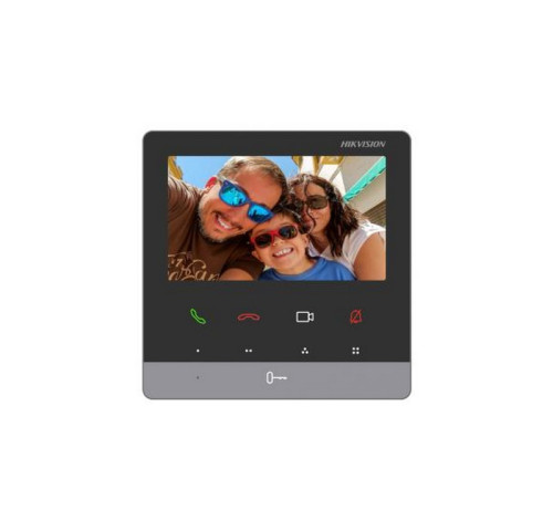 DS-KH6100-E1/Alarm Vnitřní video + audio jednotka, dotyková tlačítka, alarmový vstup, 4.3