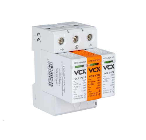 Přepěťová ochrana VCX PV30 DC třída T1T2 (B+C) 3P 1200V 14kA