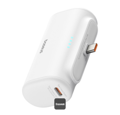 Powerbanka Baseus Compact 5000mAh, 20W, s konektorem USB-C bílá