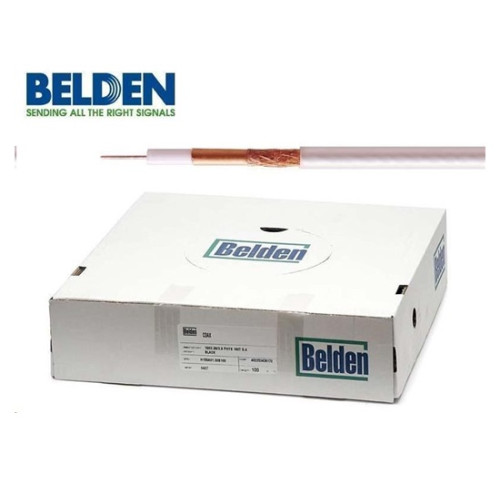 Kabel koax BELDEN H125 CU PVC 100M bílý Kabel koax BELDEN H125 CU PVC 100M bílý