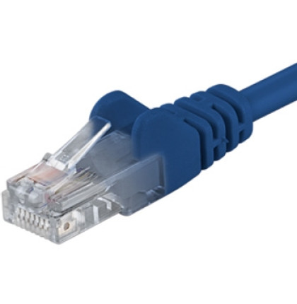 PremiumCord Patch kabel UTP RJ45-RJ45 level 5e 1m modrá