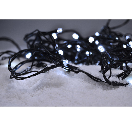 Solight LED vánoční řetěz, 500 LED, 50m, přívod 5m, IP44, bílá Solight LED vánoční řetěz, 500 LED, 50m, přívod 5m, IP44, bílá