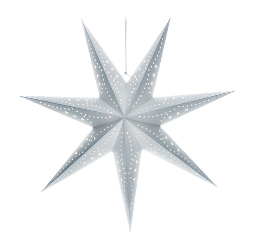 Solight LED vánoční hvězda stříbrná, závěsná, časovač, 60cm, 20x LED, 2x AA Solight LED vánoční hvězda stříbrná, závěsná, časovač, 60cm, 20x LED, 2x AA