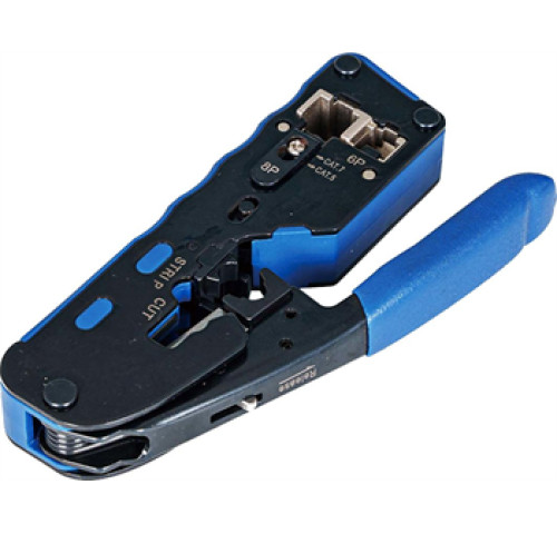 Kleště RJ45/RJ12 pro průchozí konektory UTP/FTP Kleště RJ45/RJ12 pro průchozí konektory UTP/FTP