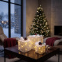 Solight sada 3 LED vánočních dárků, 48x LED, IP44, 230V, bílé provedení Solight sada 3 LED vánočních dárků, 48x LED, IP44, 230V, bílé provedení