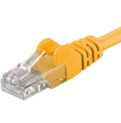 PremiumCord Patch kabel UTP RJ45-RJ45 level 5e 2m žlutá