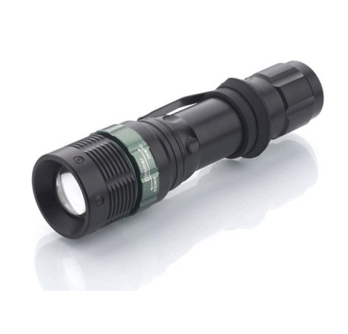 Solight LED kovová svítilna, 150lm, 3W CREE LED, černá, fokus, 3 x AAA