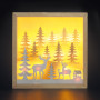 Solight LED 3D dřevěná vánoční dekorace v rámu, 12x LED, 25cm, 2x AA Solight LED 3D dřevěná vánoční dekorace v rámu, 12x LED, 25cm, 2x AA