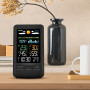 Solight meteostanice, barevný LCD, vnitřní/venkovní teplota a vlhkost, tlak, RCC, černá