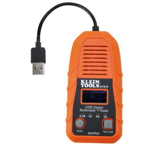 Klein Tools USB Digitální měřič a tester, USB- A Klein Tools USB Digitální měřič a tester, USB- A