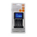Solight nabíječka s LCD displejem, AC 230V, 450mA, 4 kanály, AA/AAA, řízená mikroprocesorem