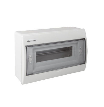 Rozvaděč RN-12 Fala (N+PE) IP40 plastový 1x12 nástěnný / průhledné dveře