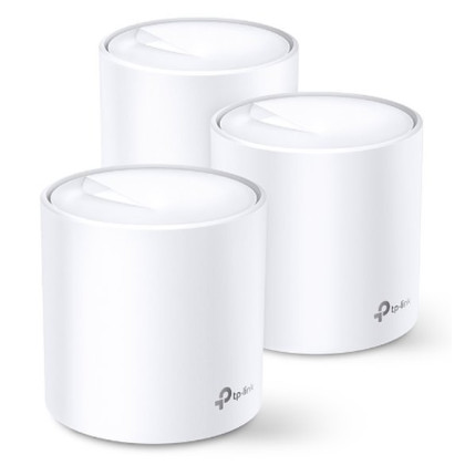 WiFi router TP-Link Deco X20(3-pack) AX1800, WiFi 6, 2x GLAN, / 574Mbps 2,4GHz/ 1201Mbps 5GHz