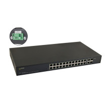 SF124WP 24 portový switch – 24x PoE 30W 100Mbps + 2x uplink combo 1Gbps (RJ-45… SF124WP 24 portový switch – 24x PoE 30W 100Mbps + 2x uplink combo 1Gbps (RJ-45…