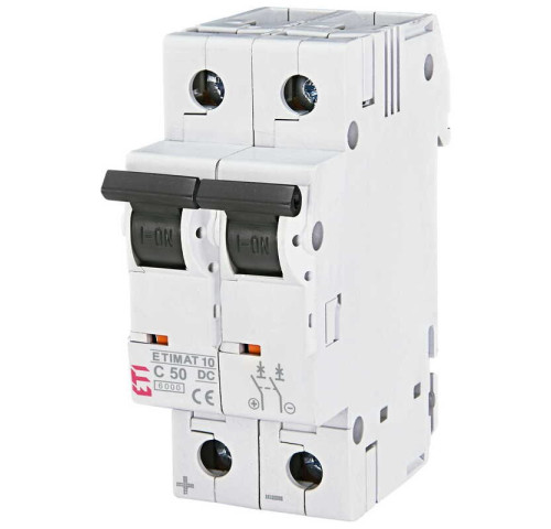 Jistič ETIMAT 10-DC 2-pólový C50 6kA - 50A
