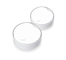 WiFi router TP-Link Deco X50-PoE(2-pack) WiFi 6, 1x 2,5GLAN, 1x GLan s PoE, 2,4/ 5GHz AX3000