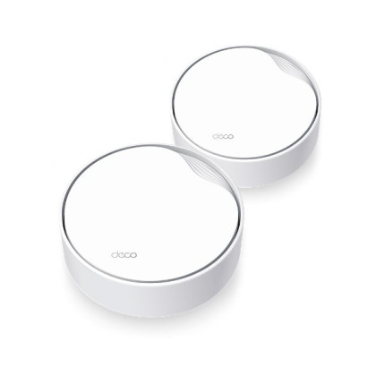 WiFi router TP-Link Deco X50-PoE(2-pack) WiFi 6, 1x 2,5GLAN, 1x GLan s PoE, 2,4/ 5GHz AX3000