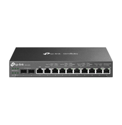 Router TP-Link ER7212PC SafeStream VPN 1x GWAN + 1x GWAN/LAN + 2x SFP GWAN/LAN, 8x GLAN s PoE, Omáda SDN