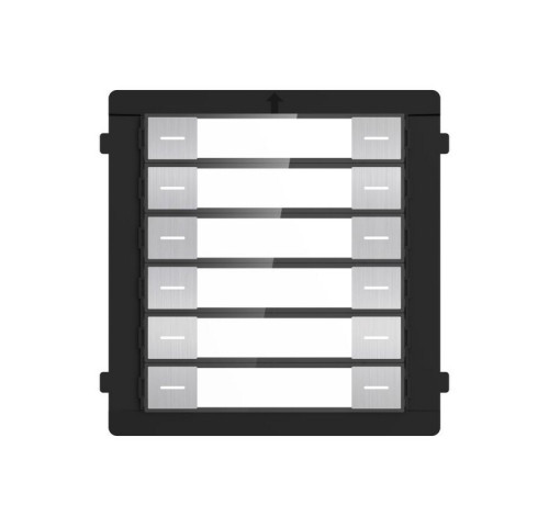 DS-KD-K12/S Video Intercom 2. generace, modul 12 podsvícených tlačítek pro volání, 2W,…