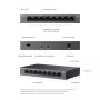 Switch TP-Link LS108GP 8x GLan s PoE+, 62W, kov
