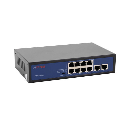 CP-DNW-HPU8H2-96-V2 Osmiportový 10/100 Mbps PoE switch s 2x 10/100 Mbps uplinkem