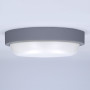 Solight LED venkovní osvětlení kulaté, 13W, 910lm, 4000K, IP54, 17cm, šedá barva